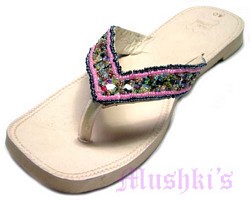 beaded slipper - click here for large view